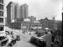 Automobiles at Second Avenue and Cherry Street, Seattle, 1909-Ashael Curtis-Giclee Print