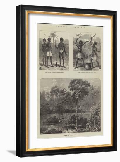 Ashantee Sketches-null-Framed Giclee Print