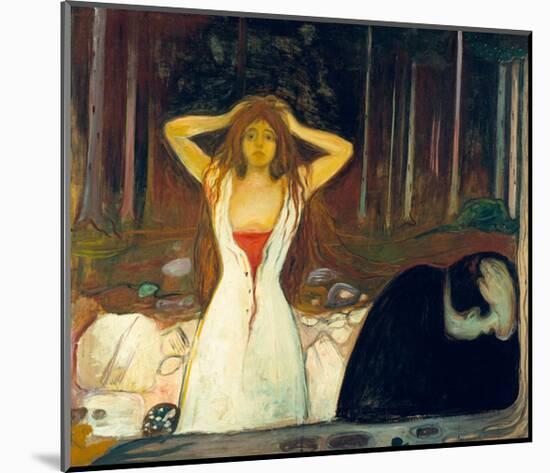 Ashes, 1894-Edvard Munch-Mounted Giclee Print