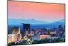 Asheville, North Carolina Skyline Nestled in the Blue Ridge Mountains.-SeanPavonePhoto-Mounted Photographic Print