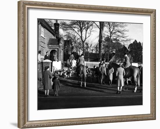 Ashford Valley Hunt Meet-null-Framed Photographic Print