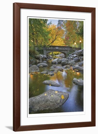 Ashland Creek In Fall-Donald Paulson-Framed Giclee Print