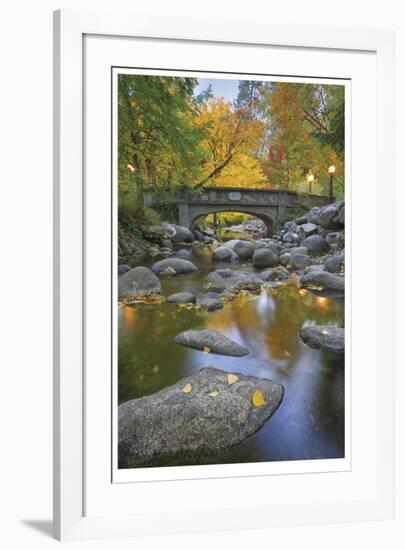 Ashland Creek In Fall-Donald Paulson-Framed Giclee Print