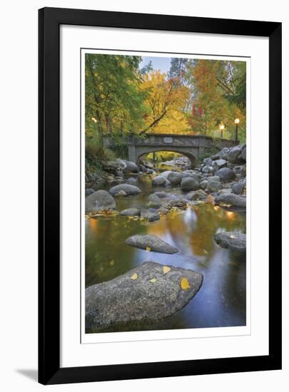 Ashland Creek In Fall-Donald Paulson-Framed Giclee Print