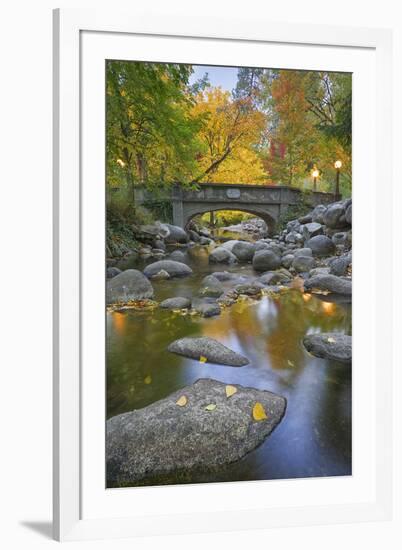 Ashland Creek in Fall-Donald Paulson-Framed Giclee Print