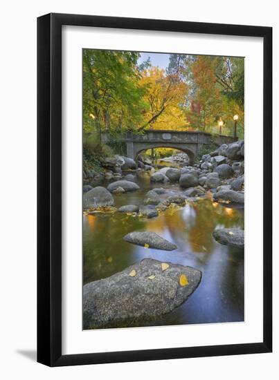 Ashland Creek in Fall-Donald Paulson-Framed Giclee Print