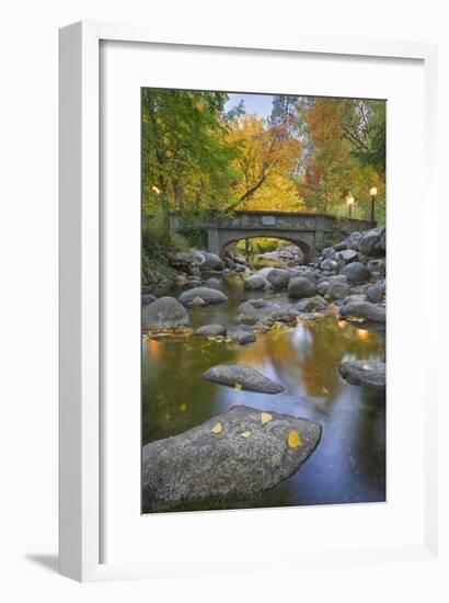 Ashland Creek in Fall-Donald Paulson-Framed Giclee Print