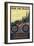 Ashland, Oregon - Ride the Trails-Lantern Press-Framed Art Print