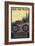 Ashland, Oregon - Ride the Trails-Lantern Press-Framed Art Print