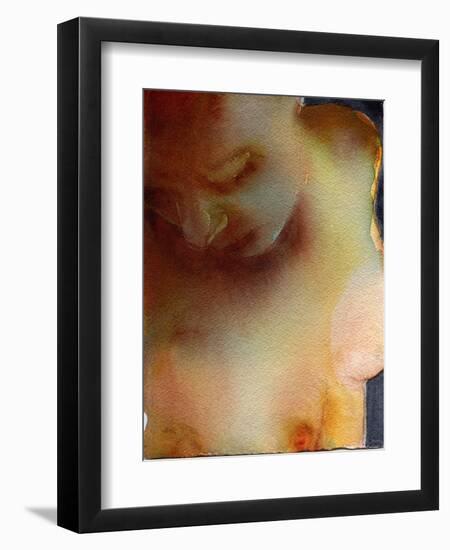 Ashley 1, 2021 (W/C on Arches)-Graham Dean-Framed Giclee Print