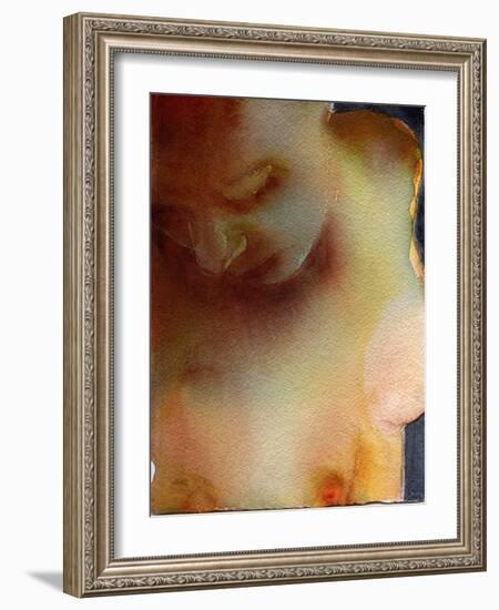 Ashley 1, 2021 (W/C on Arches)-Graham Dean-Framed Giclee Print