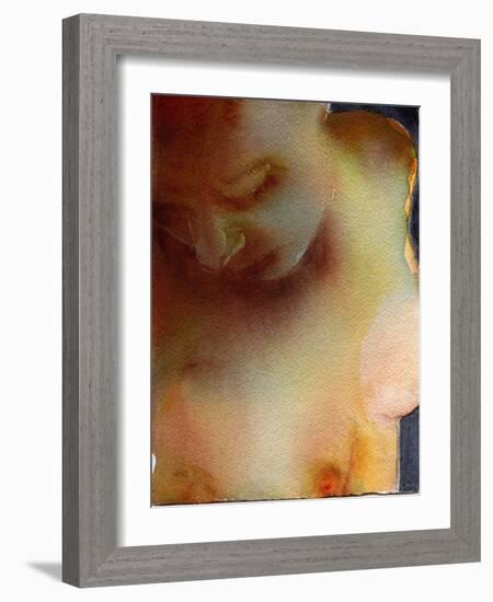 Ashley 1, 2021 (W/C on Arches)-Graham Dean-Framed Giclee Print