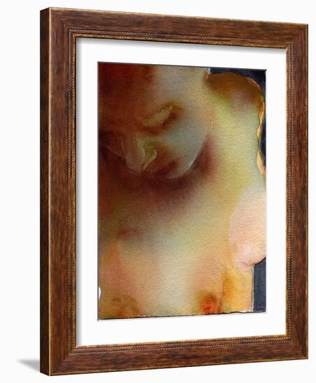 Ashley 1, 2021 (W/C on Arches)-Graham Dean-Framed Giclee Print