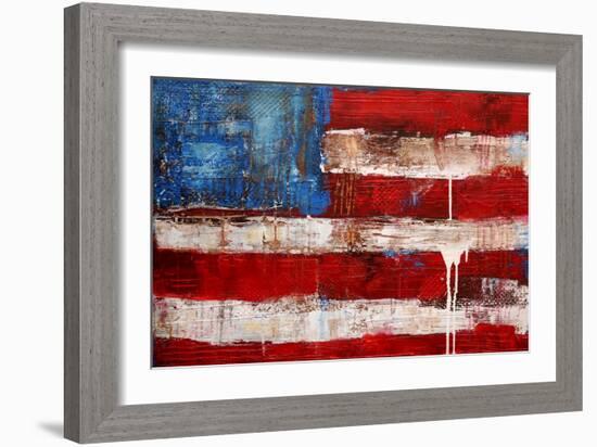 Ashley American Flag-Erin Ashley-Framed Art Print