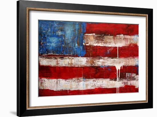 Ashley American Flag-Erin Ashley-Framed Art Print