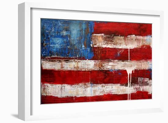 Ashley American Flag-Erin Ashley-Framed Art Print