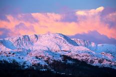 Snow Covered Church and Cemetery-Ashley Cooper-Photographic Print