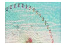 Skyline Ferris Wheel-Ashley Davis-Framed Art Print