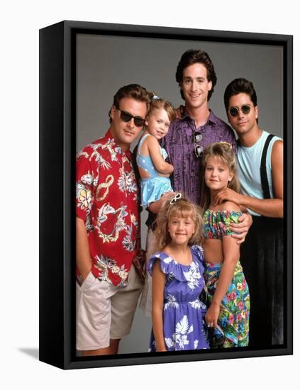 ASHLEY OLSEN; BOB SAGET; JOHN STAMOS; DAVE COULIER; JODIE SWEETIN; CANDACE CAMERON BURE. "Full H...-null-Framed Premier Image Canvas