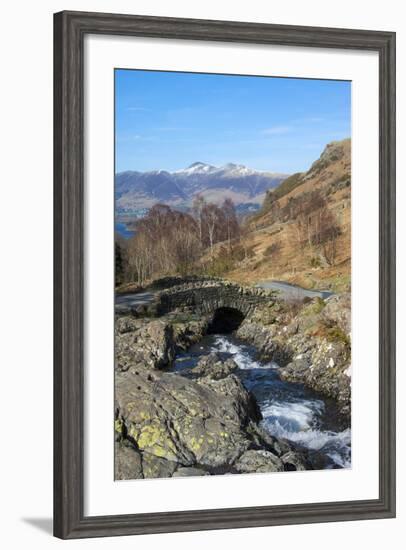 Ashness Bridge Overlooking Lake Derwentwater and Skiddaw, Keswick, Northern Lakes-James Emmerson-Framed Photographic Print