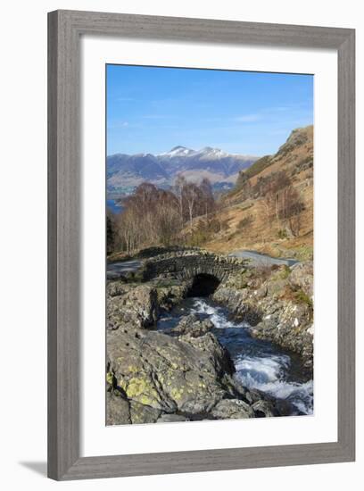 Ashness Bridge Overlooking Lake Derwentwater and Skiddaw, Keswick, Northern Lakes-James Emmerson-Framed Photographic Print