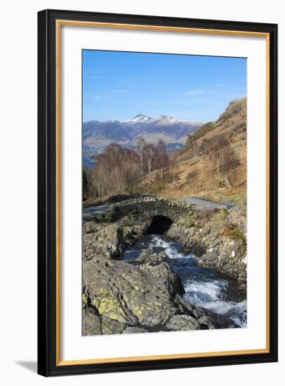 Ashness Bridge Overlooking Lake Derwentwater and Skiddaw, Keswick, Northern Lakes-James Emmerson-Framed Photographic Print