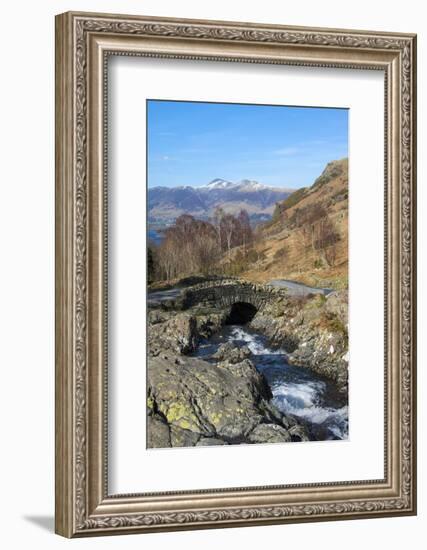 Ashness Bridge Overlooking Lake Derwentwater and Skiddaw, Keswick, Northern Lakes-James Emmerson-Framed Photographic Print