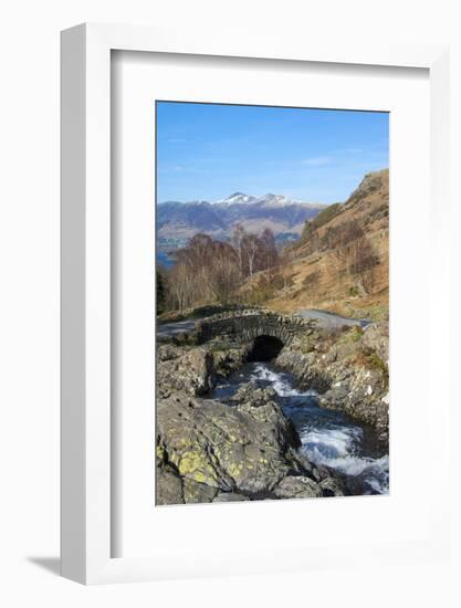 Ashness Bridge Overlooking Lake Derwentwater and Skiddaw, Keswick, Northern Lakes-James Emmerson-Framed Photographic Print