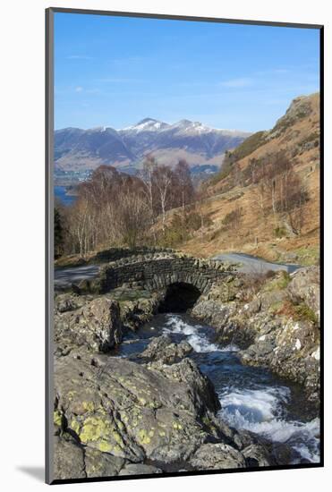 Ashness Bridge Overlooking Lake Derwentwater and Skiddaw, Keswick, Northern Lakes-James Emmerson-Mounted Photographic Print