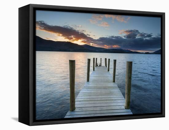 Ashness Jetty, Barrow Bay, Derwent Water, Keswick, Lake District Nat'l Park, Cumbria, England-Chris Hepburn-Framed Premier Image Canvas