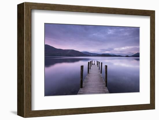 Ashness jetty, Derwent Water, The Lake District, Cumbria, UK-Ross Hoddinott-Framed Photographic Print