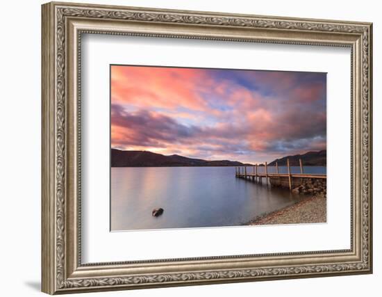 Ashness Landing at Dusk on Derwentwater, Lake District National Park, Cumbria, England, UK-Ian Egner-Framed Photographic Print