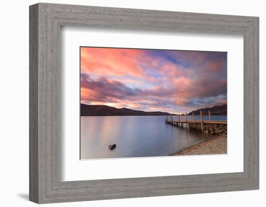 Ashness Landing at Dusk on Derwentwater, Lake District National Park, Cumbria, England, UK-Ian Egner-Framed Photographic Print