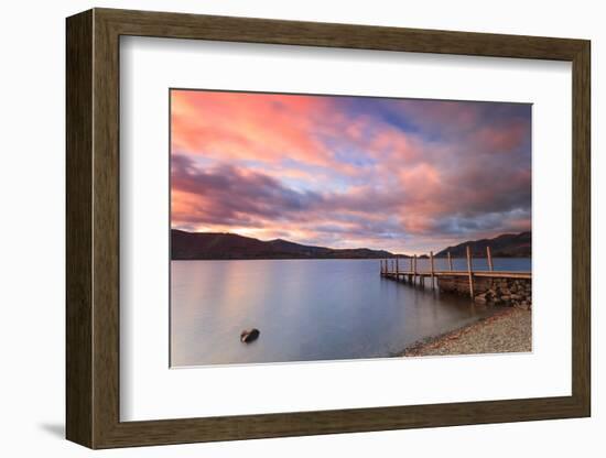 Ashness Landing at Dusk on Derwentwater, Lake District National Park, Cumbria, England, UK-Ian Egner-Framed Photographic Print