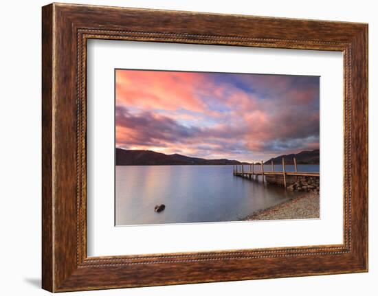 Ashness Landing at Dusk on Derwentwater, Lake District National Park, Cumbria, England, UK-Ian Egner-Framed Photographic Print