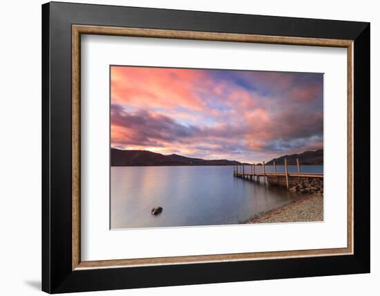 Ashness Landing at Dusk on Derwentwater, Lake District National Park, Cumbria, England, UK-Ian Egner-Framed Photographic Print