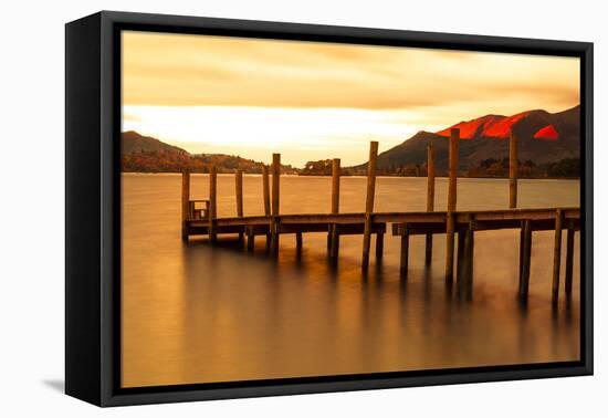 Ashness Landing, Derwentwater, Lake District National Park, Cumbria, England, United Kingdom-Ian Egner-Framed Premier Image Canvas