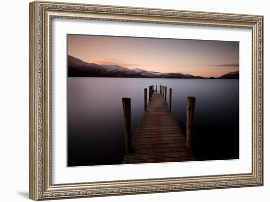 Ashness Landing Pier, Derwentwater, Lake District, UK-Dominic Byrne-Framed Photographic Print