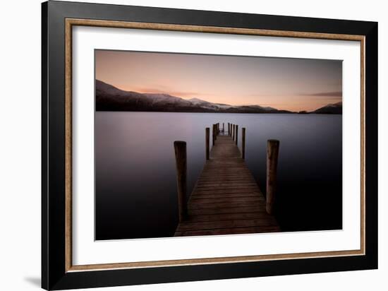 Ashness Landing Pier, Derwentwater, Lake District, UK-Dominic Byrne-Framed Photographic Print