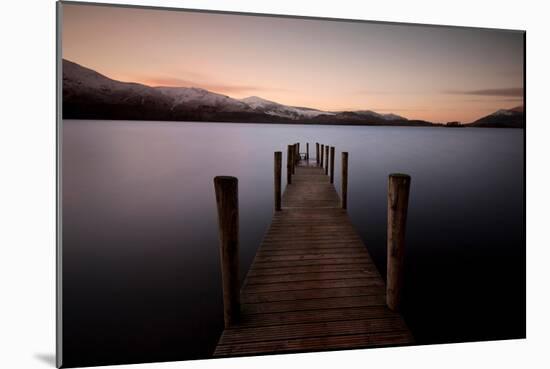 Ashness Landing Pier, Derwentwater, Lake District, UK-Dominic Byrne-Mounted Photographic Print