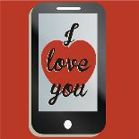 Valentine's Day Text Message Concept-AshNomad-Framed Art Print