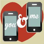 Valentine's Day Text Message Concept-AshNomad-Framed Art Print