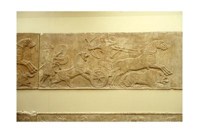 Ashurnasirpal Ii Killing Lions C645 Bc 635 Bc Giclee Print Unknown Art Com