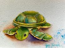 Turtle With Effect-Ashwini Rudraksi-Stretched Canvas