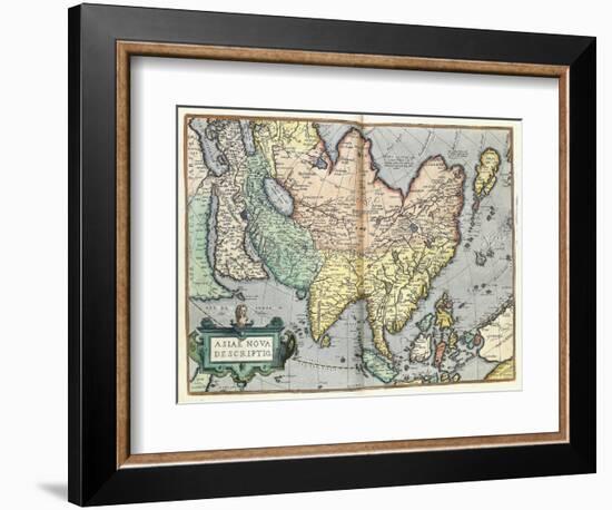 Asia, 1592-Abraham Ortelius-Framed Giclee Print