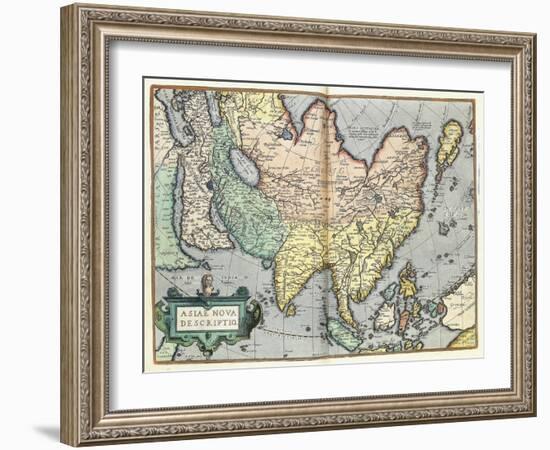 Asia, 1592-Abraham Ortelius-Framed Giclee Print