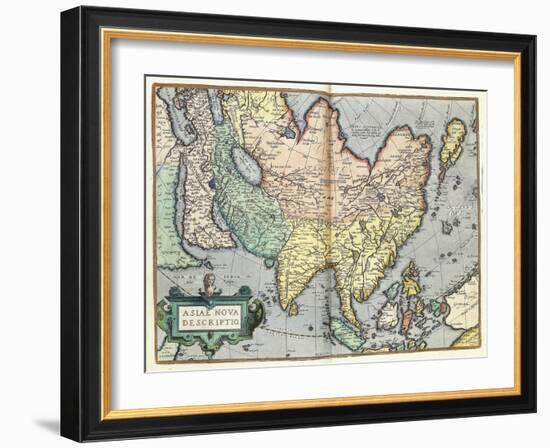 Asia, 1592-Abraham Ortelius-Framed Giclee Print