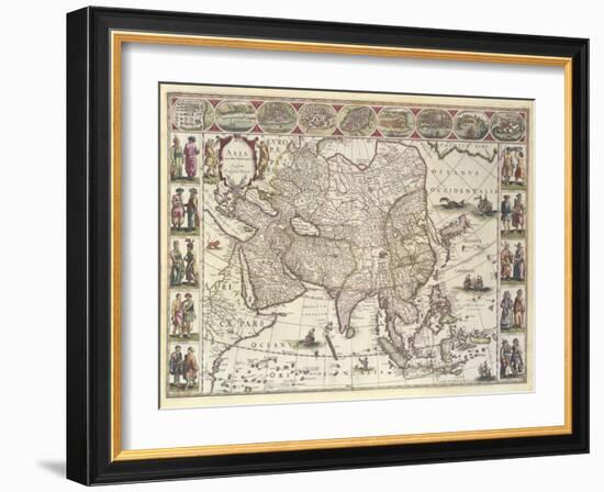 Asia, 1618-Willem Janszoon Blaeu-Framed Giclee Print