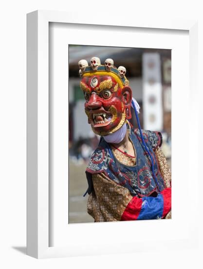 Asia, Bhutan, Gangtey Gonpa. Dance of the Furies-Ellen Goff-Framed Photographic Print