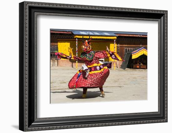 Asia, Bhutan, Haa Tshechu. Dance of the 16 Drum Beaters from Dramitse-Ellen Goff-Framed Photographic Print